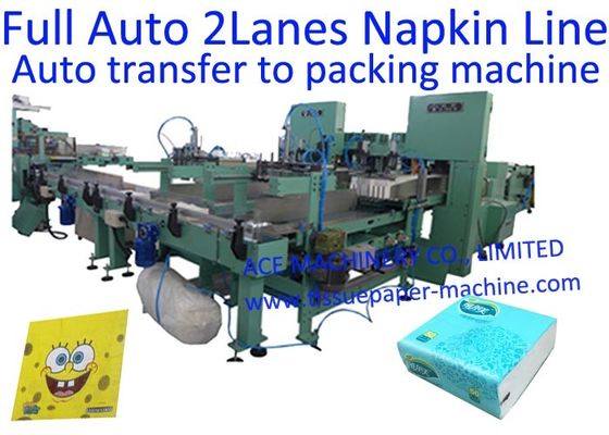 Mechanical Folding Mini 2 Lanes Tissue Paper Manufacturing Machine
