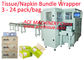 Fully Automatic Soft Facial Tissue Packing Machine Multiple PE Bags PLC Control