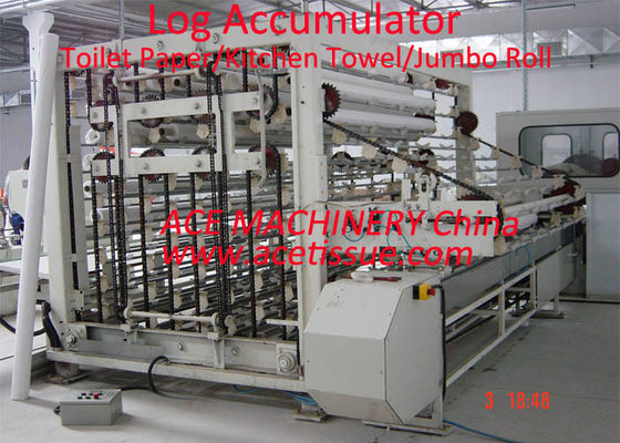 Accumulatore completamente automatico del ceppo per Maxi Roll Tissue Diameter 250mm