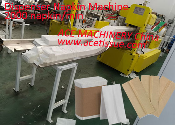 Stampa di Taiwan 1/6 di macchina del tovagliolo dell'erogatore della volta con due linee 2500 tovagliolo/resoconto