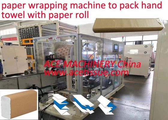 Macchina di imballaggio a manica per asciugamani con rotoli di carta completamente automatica