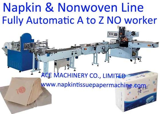 Linea di produzione completamente automatizzata del tovagliolo