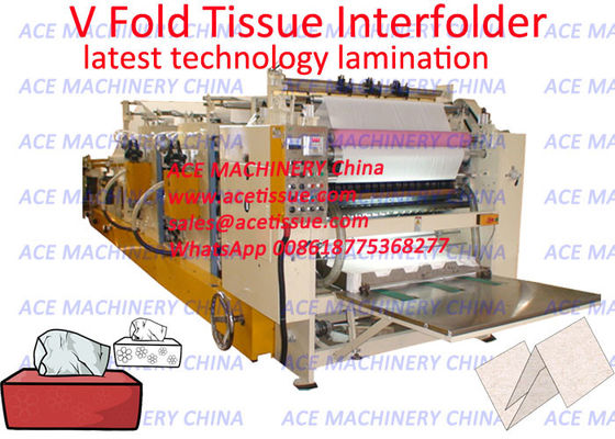 Tipo di disegno automatico della Cina tessuto di carta facciale che converte macchina con l'incollatura dell'unità della laminazione