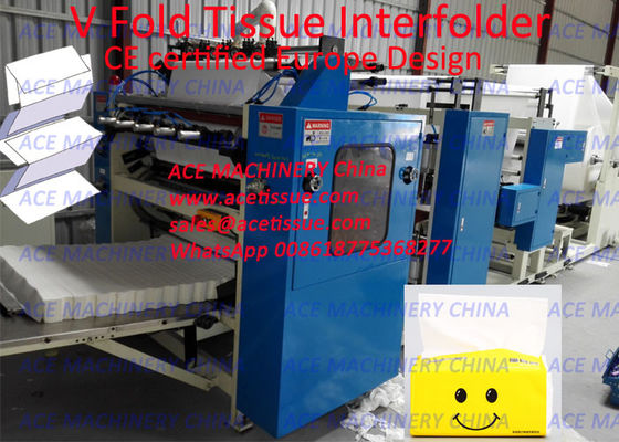 Macchina automatica di Interfolder della carta velina di Kleenex con stampa a colori